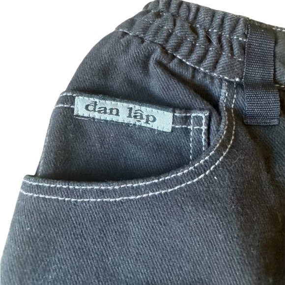 Rare Y2K Unique Adidas Streetball Patchwork Black Jeans Size: 10 - Picture 4 of 7